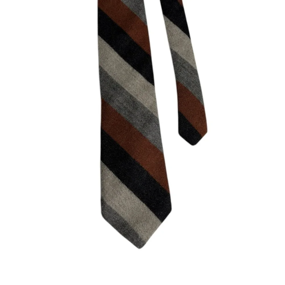 Vintage Briar All Wool Striped Tie Made in Scotland Old Money Academia Preppy